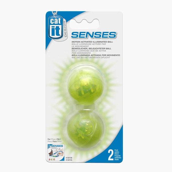 balle lumineuse pour circuit de jeu pour chat - catit senses