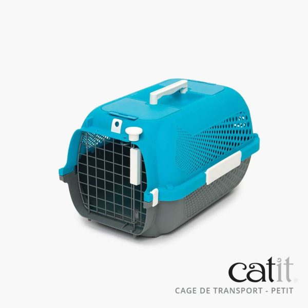 caisse de transport pour chat Catit turquoise