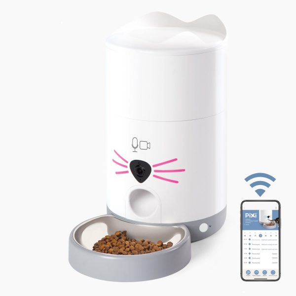 distributeur de croquettes pour chat connecté