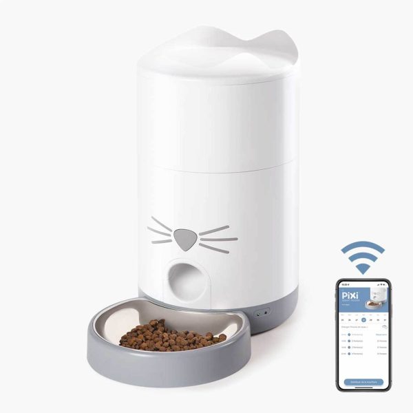 distributeur de croquettes pour chat connecté