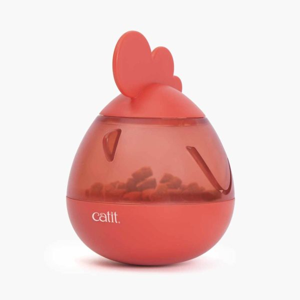 distributeur de friandises pour chat Coq
