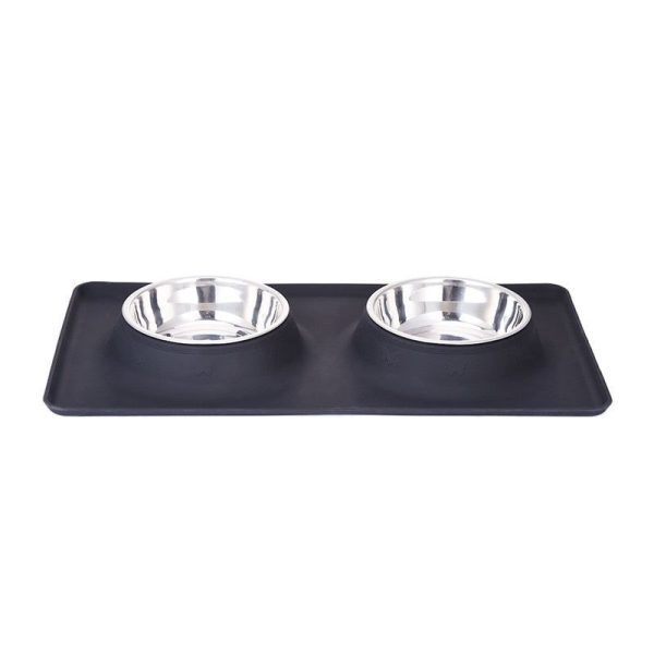 gamelle en silicone et inox pour chien et chat
