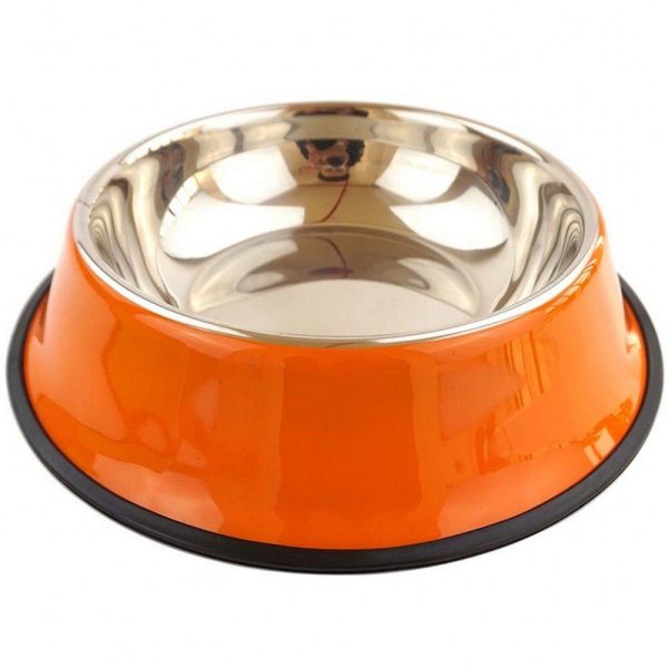 gamelle pour chat et chien design en inox colorée