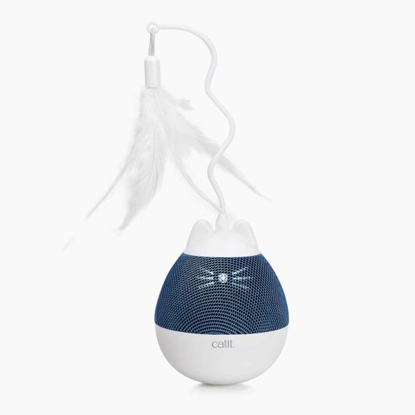 jouet toupie pour chat Catit Pixi bleu