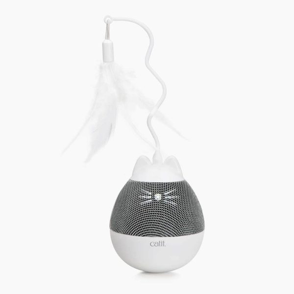 jouet toupie pour chat Catit Pixi gris