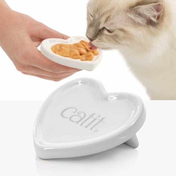 plat cœur en céramique pour friandise