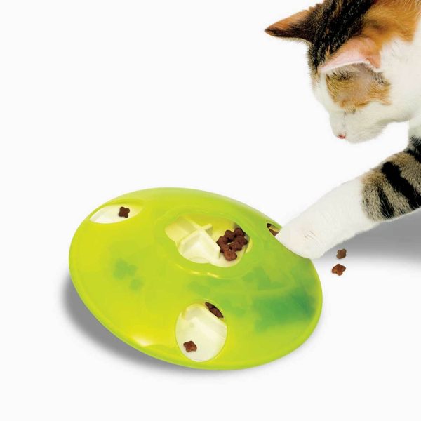toupie jouet distributeur à friandises pour chat